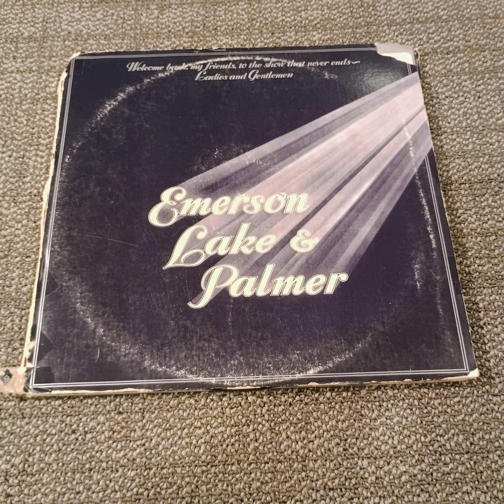 Emerson Lake & Palmer Welcome Back My Friends Live 3 LP Vinyl Manticore MC 3-200